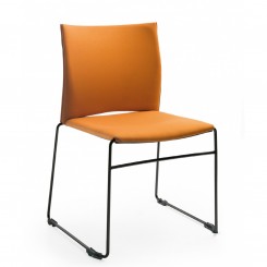 Profim Besucherstuhl Ariz 570V mit Kufengestell, Sitz und Rückenlehne gepolstert, stapelbar, konfigurierbar 