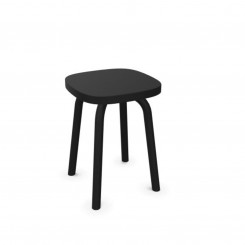 Cascando Pully Hocker Square Eiche massiv verkehrsschwarz 6441.sq.b konfigurierbar 