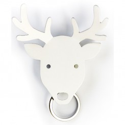 Schlüsselhalter Hirsch weiss QL10153w 