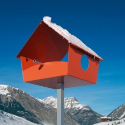 Vogelhaus XXL Piep Show orange 529c 