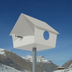 Vogelhaus XXL Piep Show weiss 529b 