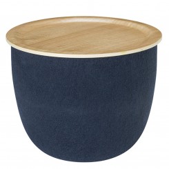 pieperconcept Beistelltisch Ronda Filz blau Tablett Eiche 809864815 