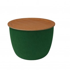 pieperconcept Beistelltisch Ronda Filz grün Tablett Eiche 809863815 