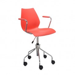 Kartell Drehstuhl mit Armlehnen Maui purpurrot 28794M 