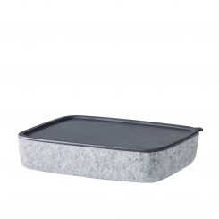 pieperconcept Box Scatola Filz grau mit Tablett 809372000 