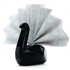 Serviettenhalter Napkin Swan schwarz PE461 