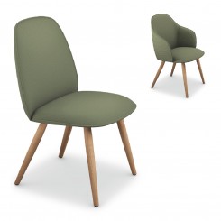 Sedus se:café soft chair, 4-Fußstuhl, Holzgestell, cc-227, konfigurierbar 
