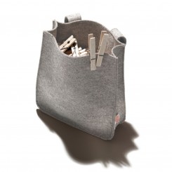Side by Side Klammerbeutel Filius Filz grau 40002 
