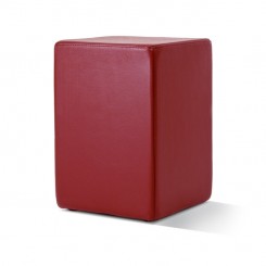 Sitzhocker Pomp Leder bordeaux 