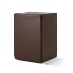 Sitzhocker Pomp Leder braun 