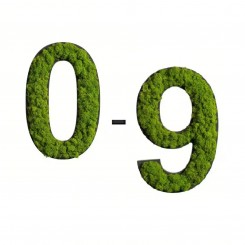 styleGreen 1-9, Zahlen, Piktogramm, Islandmoos, konfigurierbar 