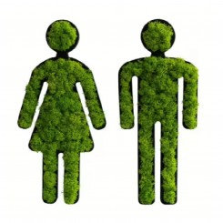 styleGreen Moospärchen, Piktogramm, 25 cm, konfigurierbar 