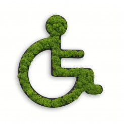 styleGreen Rollstuhl, Piktogramm, 25 cm, Islandmoos, konfigurierbar 