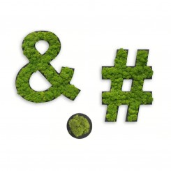 styleGreen #, &, Punkt, Sonderzeichen, Piktogramm, Islandmoos, konfigurierbar 