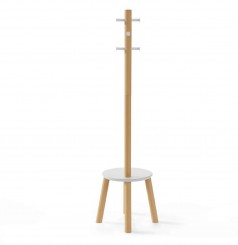Umbra Pillar Garderobenständer Weiss/Natur 1014257-668 