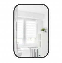 Umbra Hub Rechteckiger Wandspiegel schwarz 1014801-040 