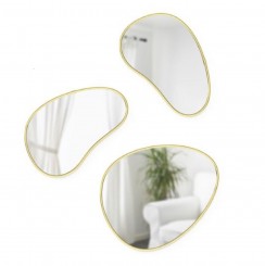 Umbra Hubba Pebble Wandspiegel 3er Set Messing 1018566-104 