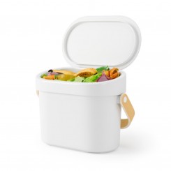 Umbra Bellwood Kompost Eimer weiß/natur 1022634-668 