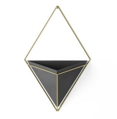 Umbra Wandvase Trigg groß schwarz/ gold 470752-1137 