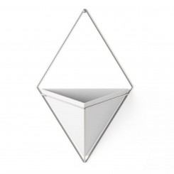 Umbra Wandvase Trigg groß weiß/nickel 470752-670 