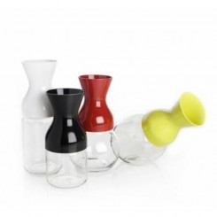 Vase "Irmi" Glasaufsatz ohne Glas - Kunststoff schwarz VI104 