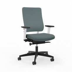 Viasit Bürodrehstuhl Drumback Creation Rückenschale telegrau Bezug mittelgrau