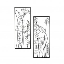 Metall Wandrelief Rankblätter 2er-Set 67484 