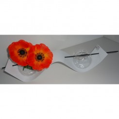 Vase Wave 2 Blanc weiß WAB2S 