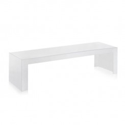 Kartell Tisch Invisible Side klein weiss 5005E5 
