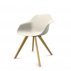 Wilkhahn Universalstuhl Yonda mit Massivholzgestell ungepolstert 320/20, konfigurierbar 