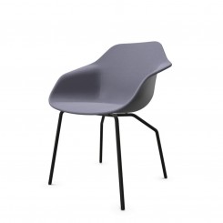 Wilkhahn Universalstuhl Yonda mit Vierfußgestell mit Innenpolster 320/12, konfigurierbar 