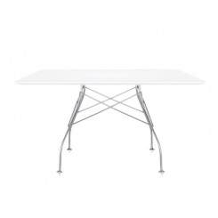 Kartell Tisch Glossy zinkweiß 45702M 
