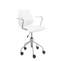 Kartell Drehstuhl mit Armlehnen Maui zinkweiß 28792M 