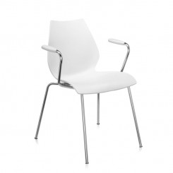 Kartell Armlehnstuhl Maui zinkweiß 28722M 