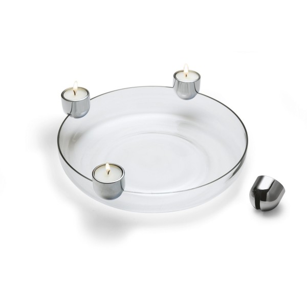 Philippi Schale Teelichthalter Arena Glas mundgeblasen 123076 