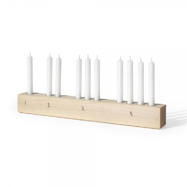 Side by Side Adventsleuchter Countdown Holz 40044A 