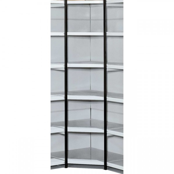 Kerkmann Magazin-Eckregal m. Rückwand 2449 STORA 100 37x225cm 
