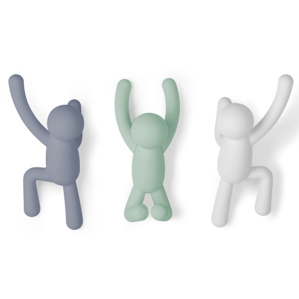 Umbra Garderobenhaken Buddy 3er Set pastell 318165370 