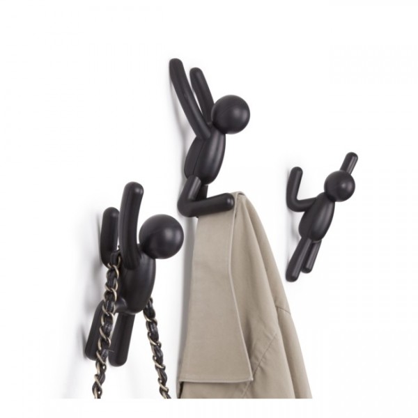 Garderobenhaken Buddy 3er Set schwarz 318165040 | im ...