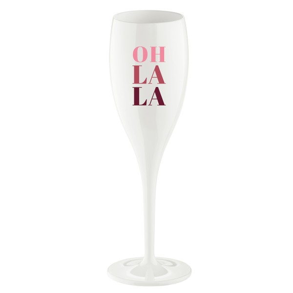Koziol Sektglas Cheers No.1 OH LA LA 100ml weiß 3920525 