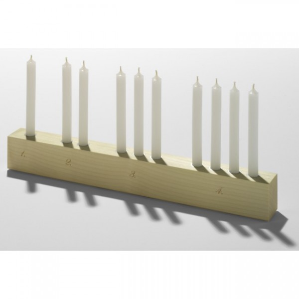 Side by Side Adventsleuchter Countdown Holz 40044A 