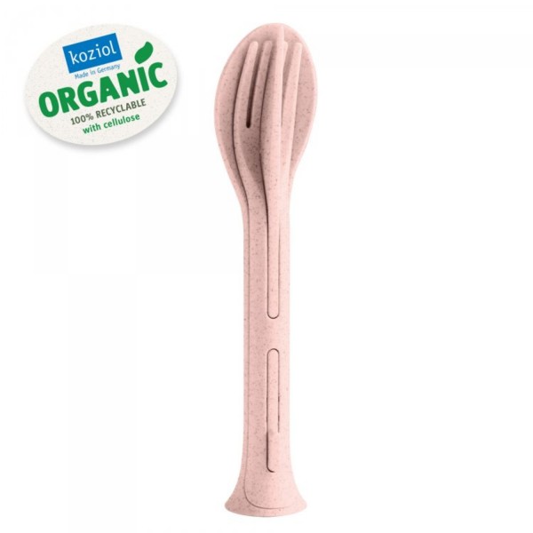 Koziol Klikk Besteck-Set 3-teilig organic pink 4003669 