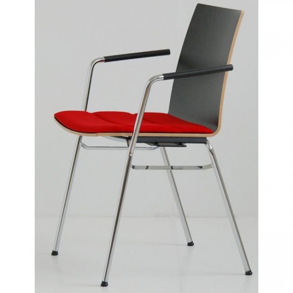 Wiesner Hager Stapelstuhl update mit AL, Schichtstoff, Sitzpolster 6353_201 konfigurierbar 
