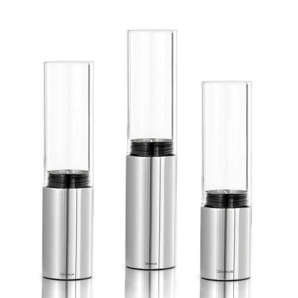 Blomus Windlichter im 3er Set Faro poliert 65090 