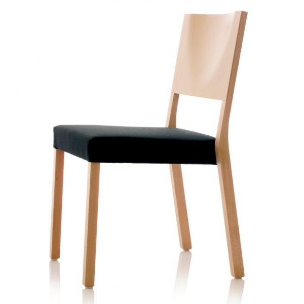 Wiesner Hager S13 Stapelstuhl 6710-111 Buche/Sitz Komfortpolster, konfigurierbar 