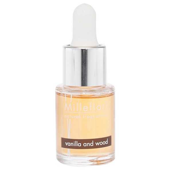 Millefiori Milano Aromalampenöl mit Pipette wasserlöslich Vanilla & Wood 7FIDV 