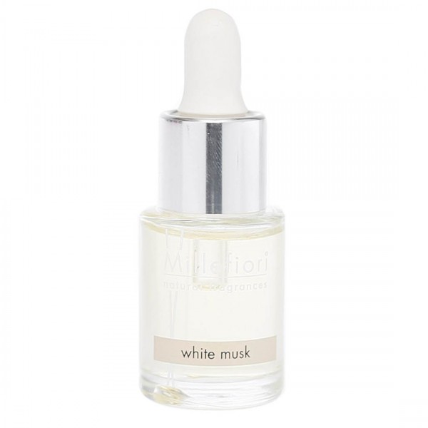 Millefiori Milano Aromalampenöl mit Pipette wasserlöslich White Musk 7FIMB 