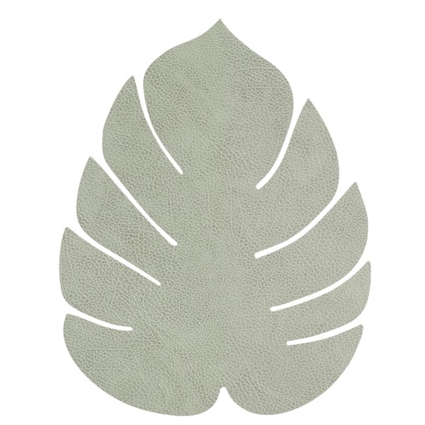 Lind DNA Tischset Monstera Leaf L 37x44cm Hippo olivegrün 989950 