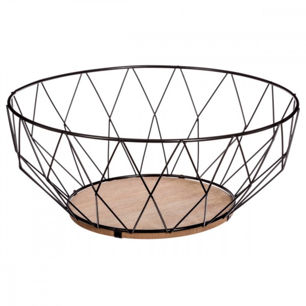Atmosphera Créateur d'intérieur® Drahtkorb Metall schwarz 