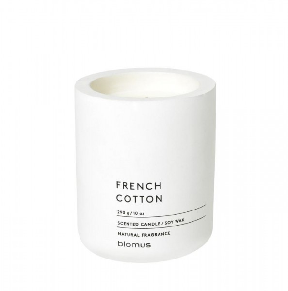 Blomus FRAGA Duftkerze 9 cm, French Cotton, Lily White, 65654 